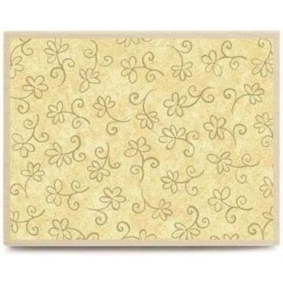 Field of Flowers Wood Mounted Rubber Stamp NWT NEW Stampabilities 3 3/4" x 5" Cr - Picture 1 of 1